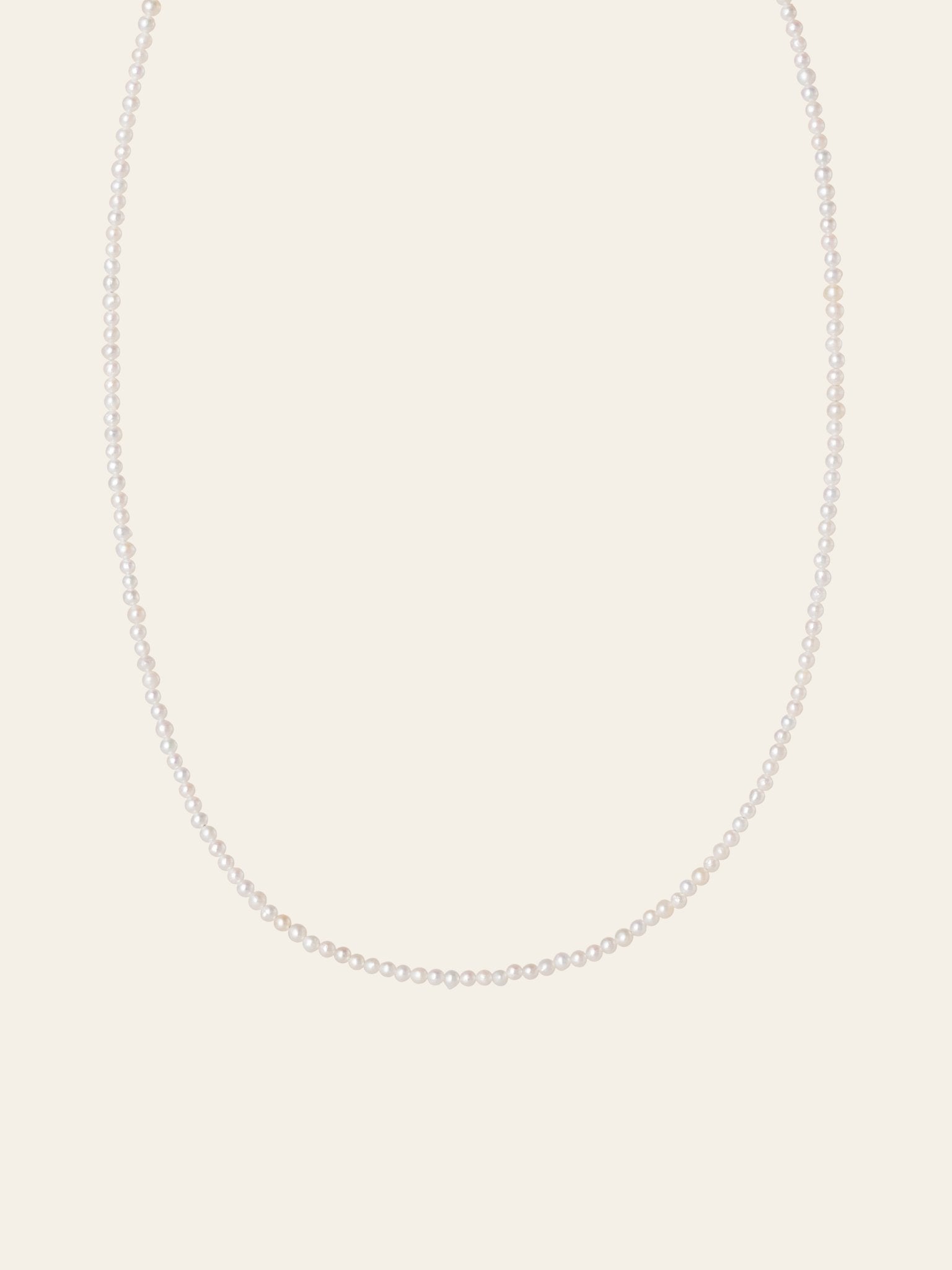 Classic Pearl Strand Necklace - CAMELLIA