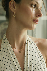 Bow Tie Earrings - CAMELLIA