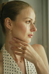 Bow Tie Earrings - CAMELLIA