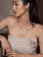 Elsa Birth Month Earrings - CAMELLIA June