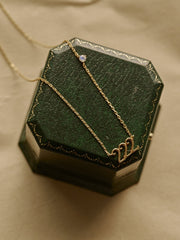 222 Angel Number Choker with Moonstone - CAMELLIA