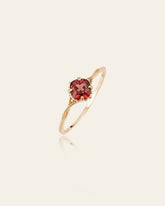 Rosée Garnet Solitarie Ring - CAMELLIA 6