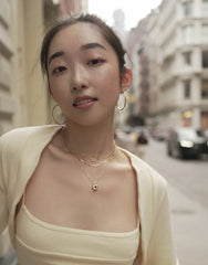 New York Birthstone Pentagram Necklaces - CAMELLIA Ruby