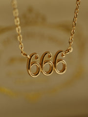 666 Angel Number Choker with Rose Quartz - CAMELLIA