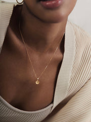 Elsa Poppy Peridot Necklace - CAMELLIA Yellow Gold