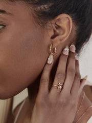 Moonwave Cz Stacking Ring - CAMELLIA