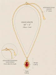 Rouge Heirloom Garnet Necklace