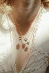 Cámellia Amethyst Pearl Necklace - CAMELLIA 18" Yellow Gold