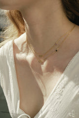 888 Angel Number Choker with Onyx - CAMELLIA