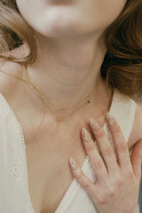 888 Angel Number Choker with Onyx - CAMELLIA