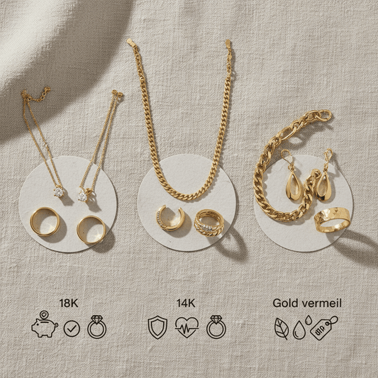 18K Gold vs 14K vs Gold Vermeil: What You Should Choose - CAMELLIA