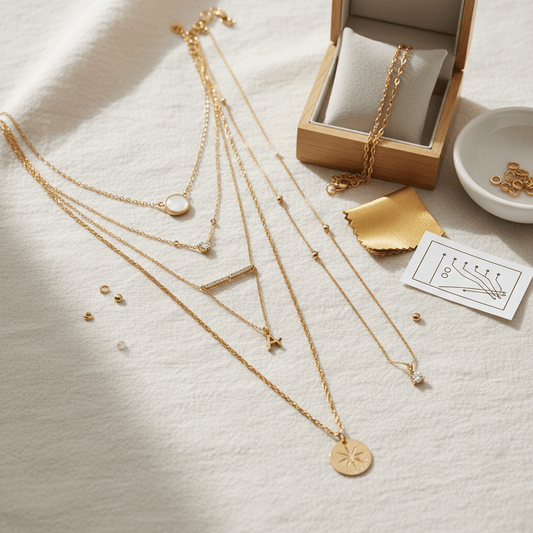 Dainty Gold Necklace Guide: Lengths, Pendants, Layering - CAMELLIA