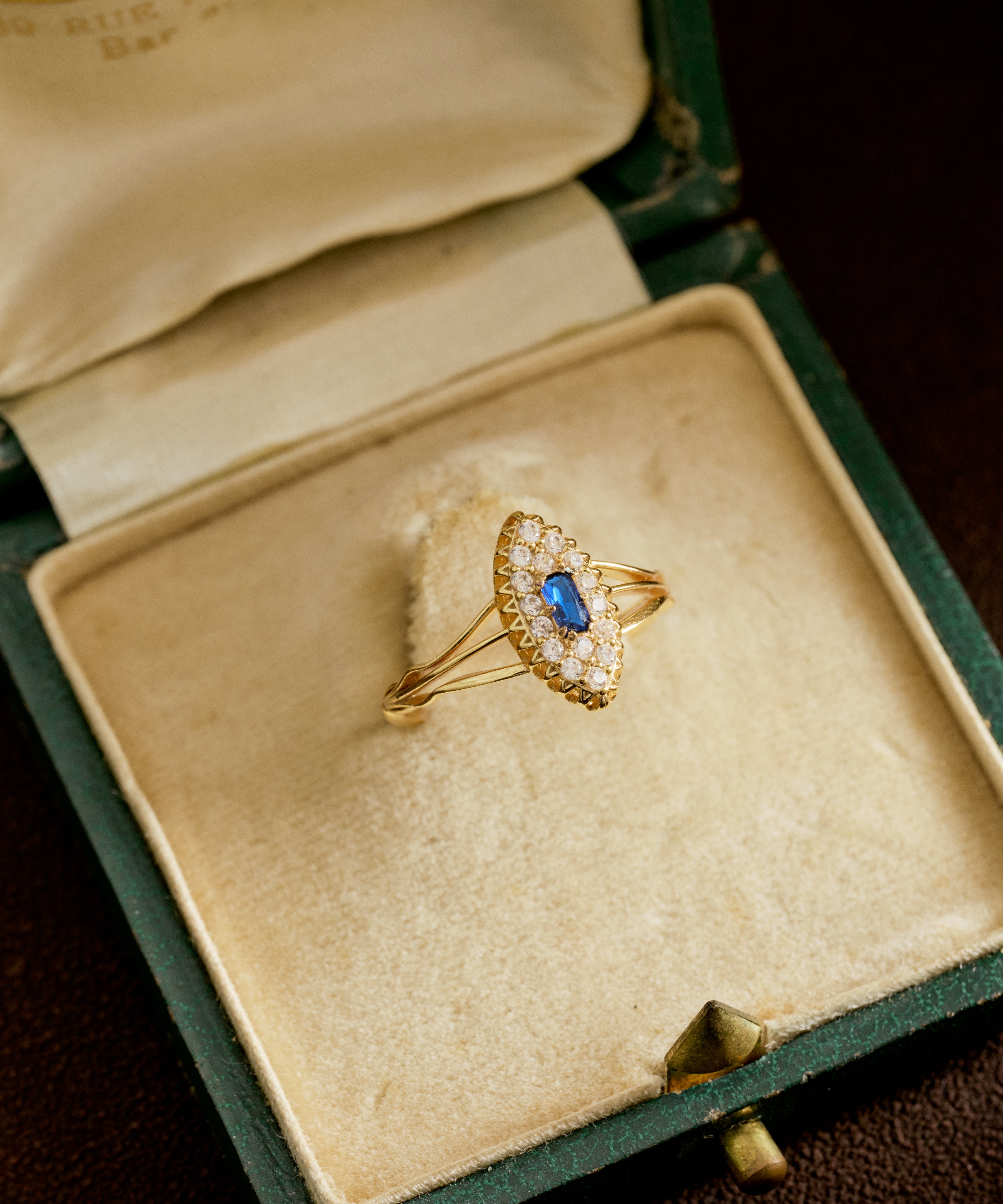 Midnight Marquis Sapphire Ring