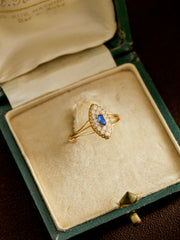 Midnight Marquis Sapphire Ring