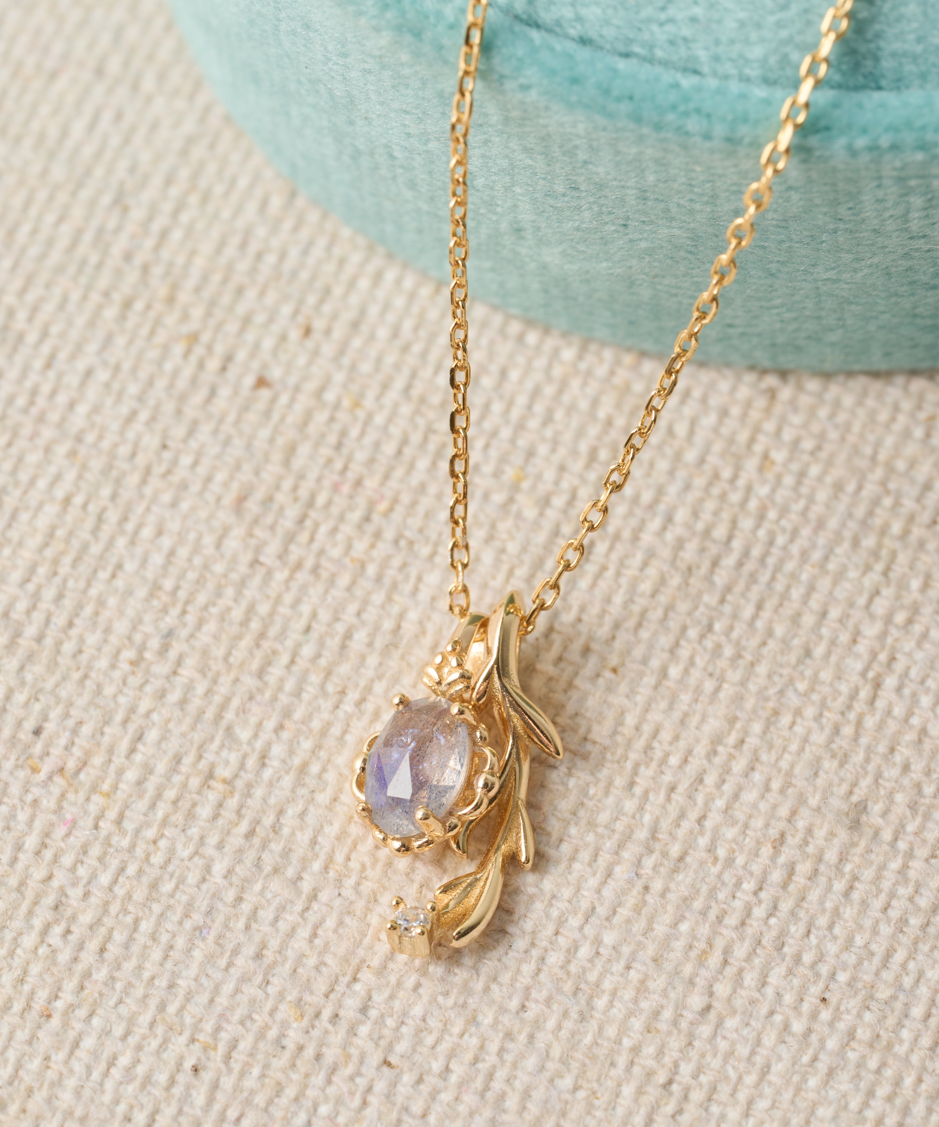 Celeste Lapis Lazuli Leaf Jewelry Set