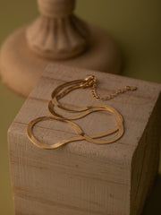 3.5 mm Snake Chain Necklace - CAMELLIA Gold