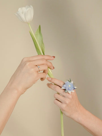 Gormlaith Blue Flower Ring