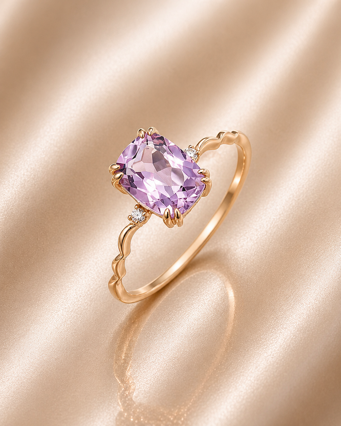 Lunar Amethyst Ring