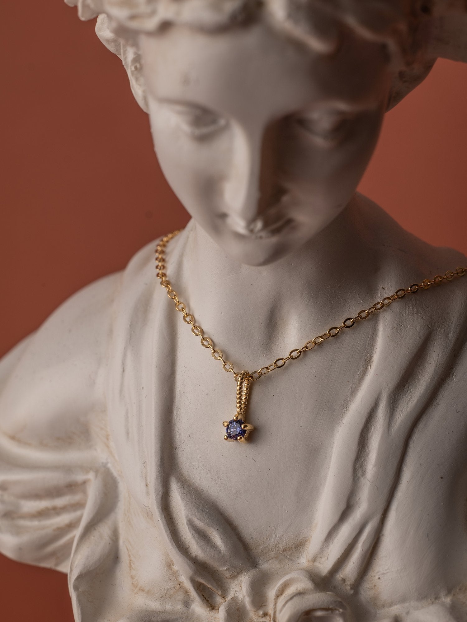 Petite Tanzanite Necklace - CAMELLIA
