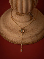 Aurielle Opal Long Necklace - CAMELLIA