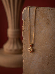 Elsa Lily Emerald Necklace - CAMELLIA Yellow Gold