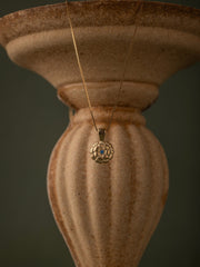 Elsa Marigold Tourmaline Necklace - CAMELLIA Yellow Gold