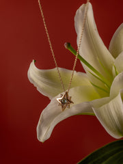 New York Topaz Pentagram Necklace - CAMELLIA 18"