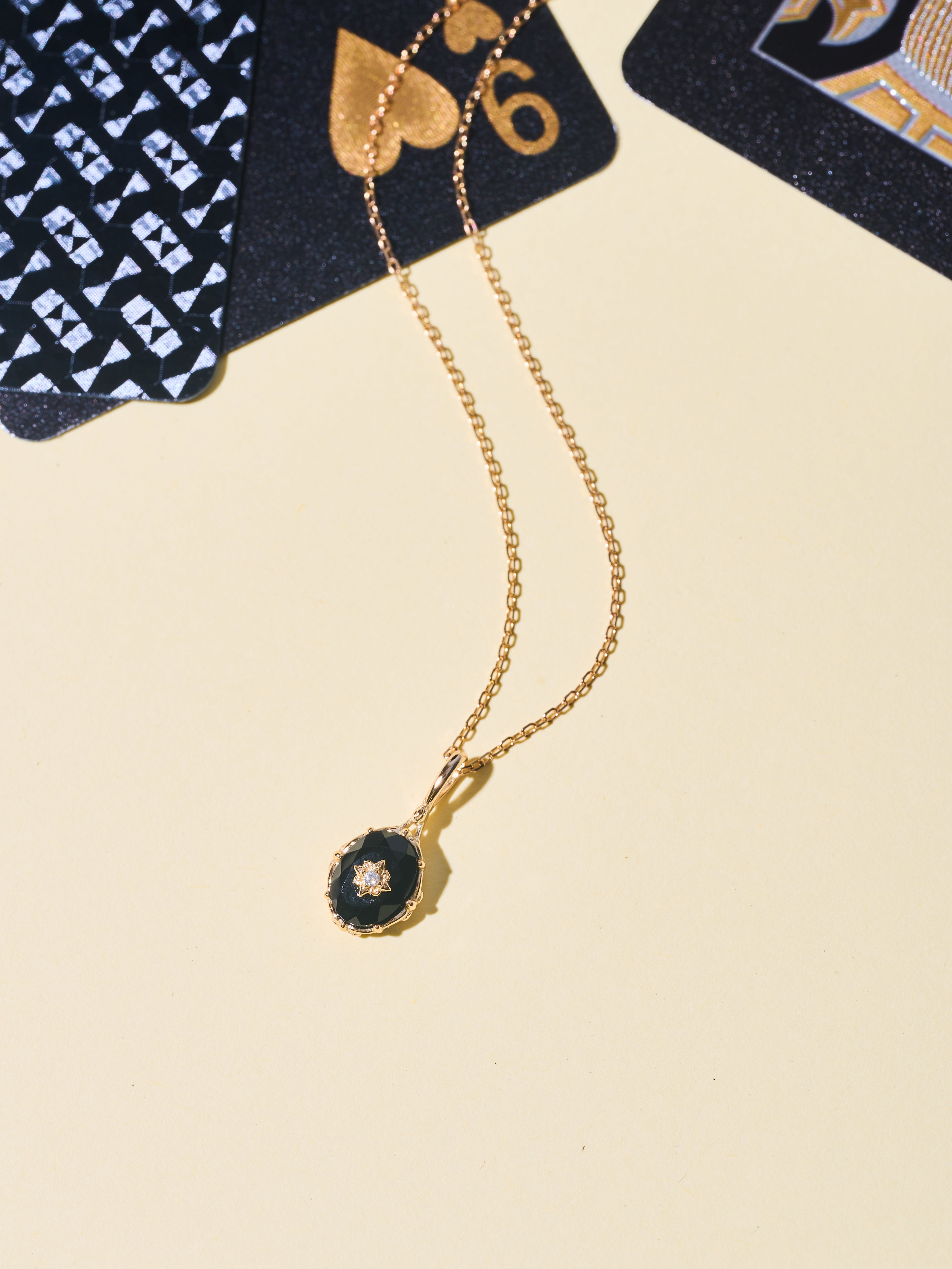 Noir Stella Onyx Necklace