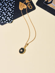 Noir Stella Onyx Necklace