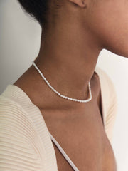3mm Pearl Chain Necklace - CAMELLIA