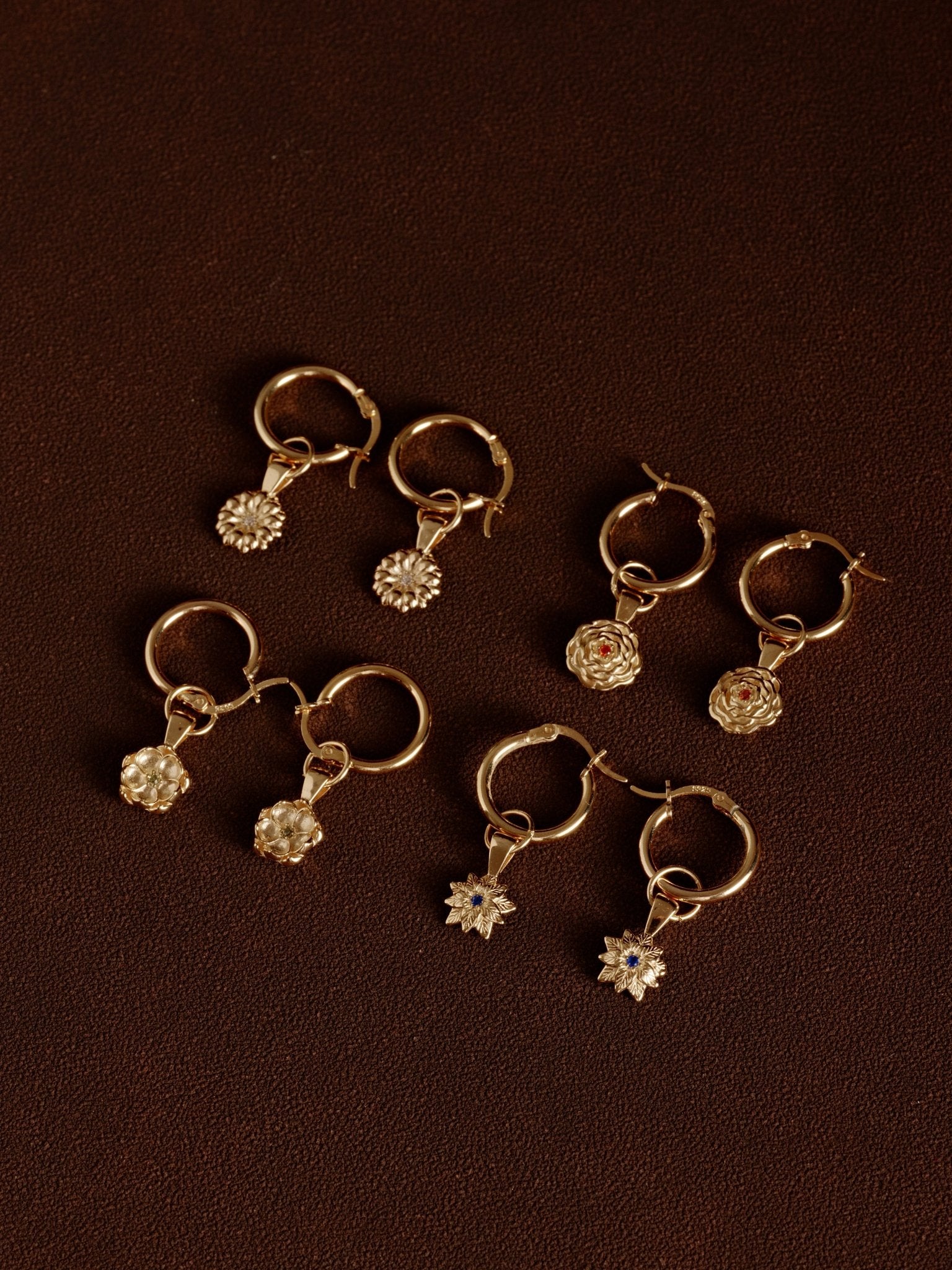 Elsa Birth Month Earrings - CAMELLIA January