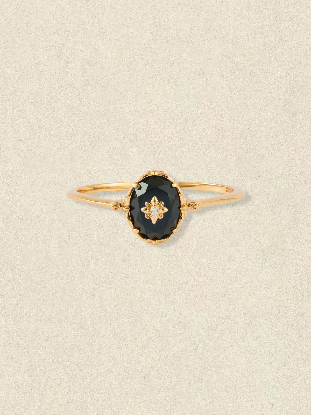 Noir Stella Onyx Ring