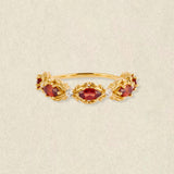 Aurelia Garnet Starburst Ring