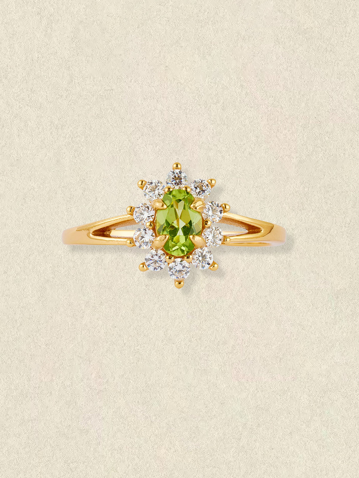 Aurora Peridot Ring