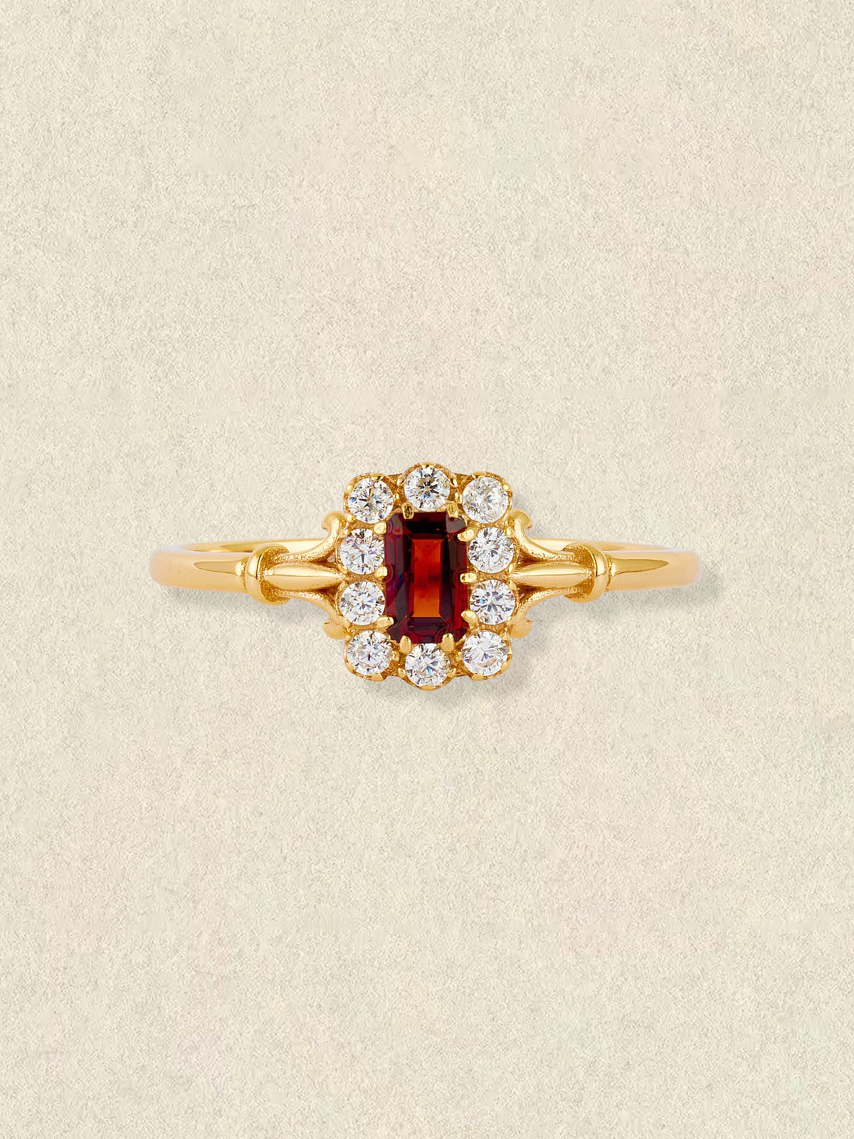 Adeline Garnet Ring