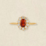 Garnet Couronne Ring