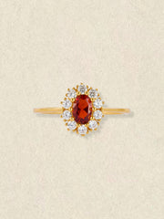 Garnet Couronne Ring