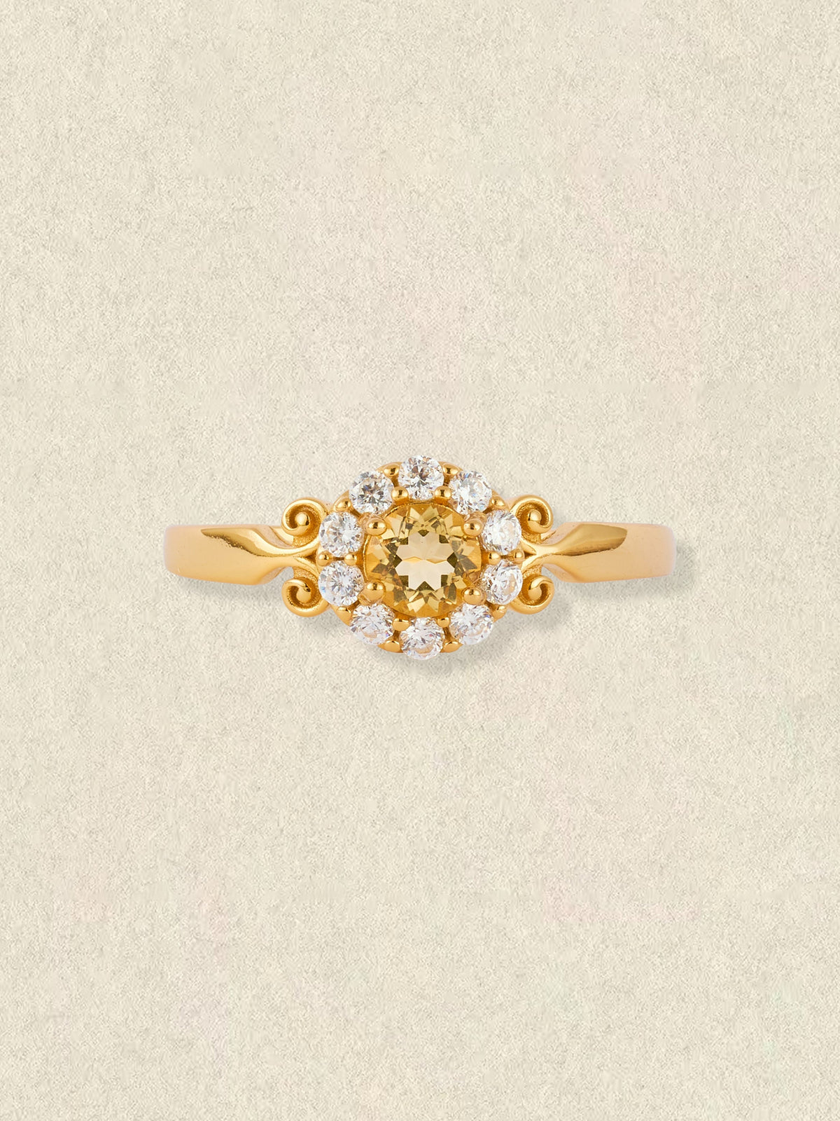 Elara Citrine Ring