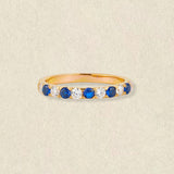Sapphire Rhythm Ring