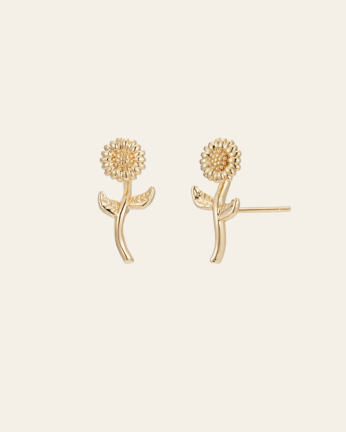 Hebe Daisy Leaf Earrings