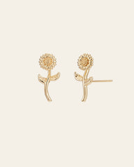 Hebe Daisy Leaf Earrings