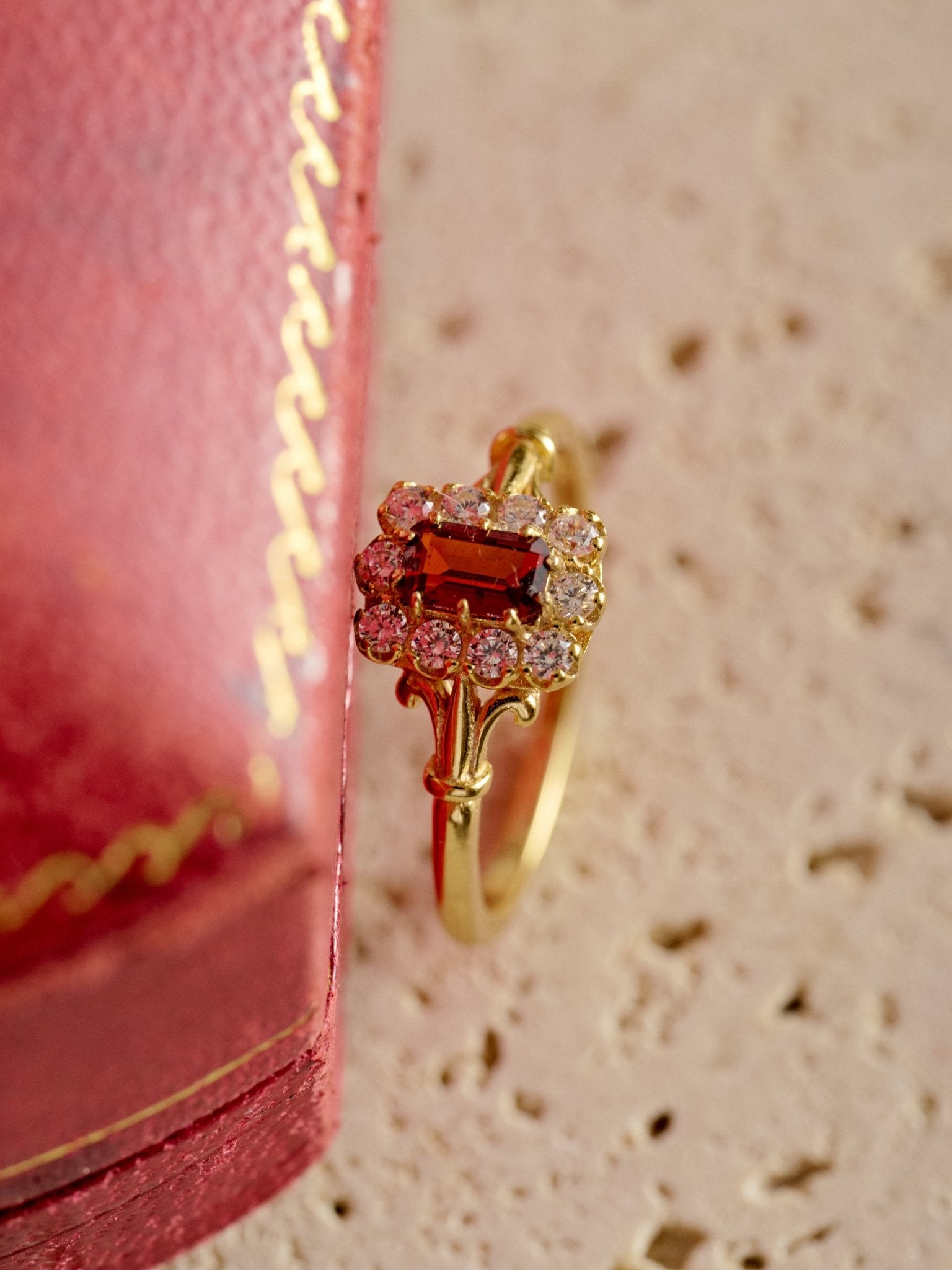 Adeline Garnet Ring