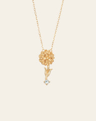 Nerissa November Chrysanthemum Topaz Necklace