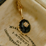 Noir Stella Onyx Necklace - CAMELLIA