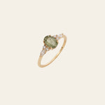 Green Rutilated Quartz Ring - CAMELLIA 5