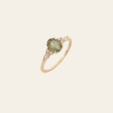 Green Rutilated Quartz Ring - CAMELLIA 5