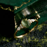 Green Rutilated Quartz Ring - CAMELLIA 5