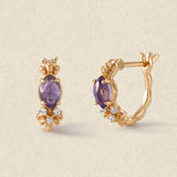 Celeste Lapis Leaf Earrings