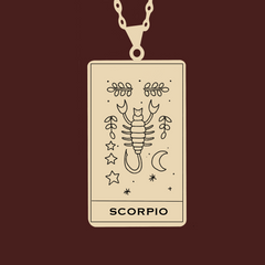 Scorpio Astrology Necklace