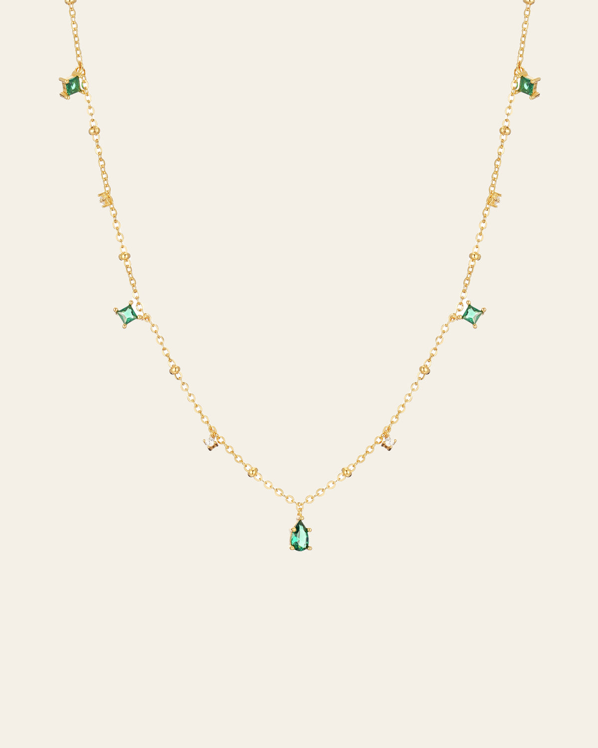 Moren Emerald Diamond Necklace